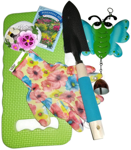 Womens Birthday, Garden Gift Set, Garden Gloves, Garden Decor,