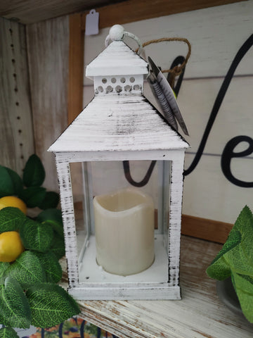 White LED Candle Lantern for all of your Home Decorating, Patio, Christmas Decor