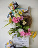 Image of Summer, Ladder Wall Hanging with sign and Florals, 12" x 8" Great for your home or Gifting