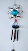 Image of Solar Blue Ball Wind Chime - 18"